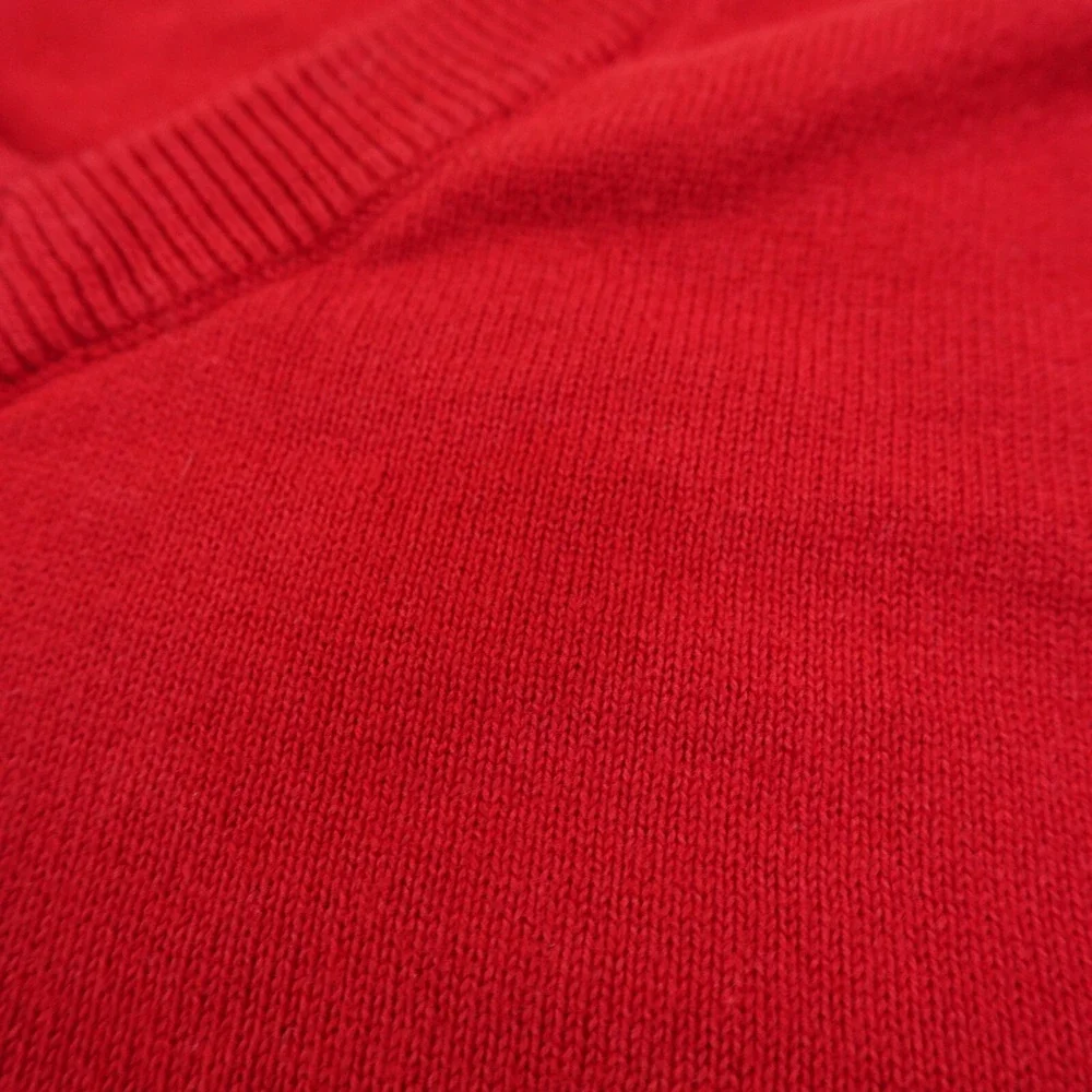 Ralph Lauren Chaps Vest Mens L Red Pullover V Neck‎ Sweater Grandpa Golf Preppy